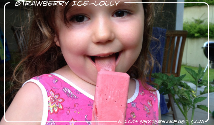 strawberry ice lolly